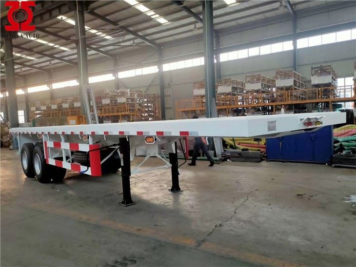 Semi-reboque de cama plana de 20 pés