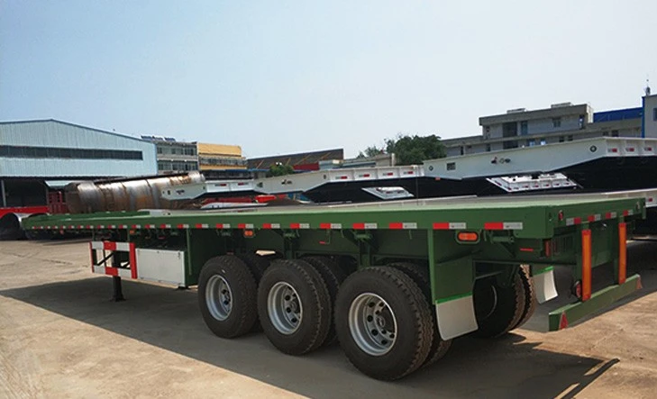 Reboque plano de contêiner de 3 eixos para venda quente na China com qualidade durável