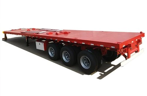 Reboque de caminhão plataforma de 40 pés de grande venda na China com qualidade durável