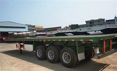 Reboque plano de contêiner de 3 eixos para venda quente na China com qualidade durável