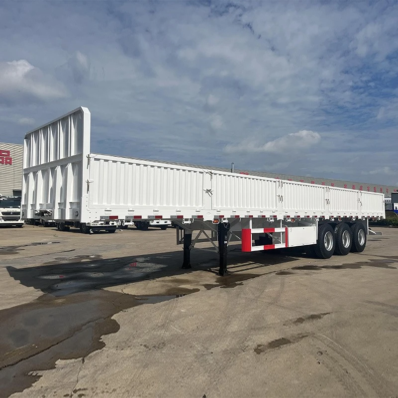 3axles lateral parede semi trailer