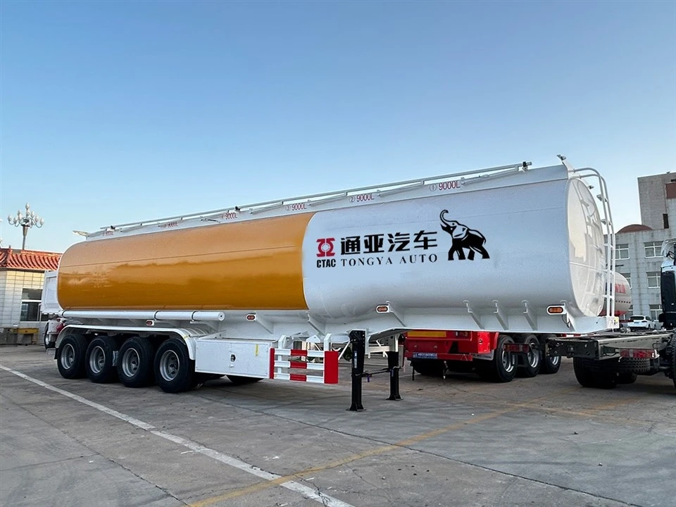 Semi-reboque tanque de combustível de 4 eixos de 54.000 litros