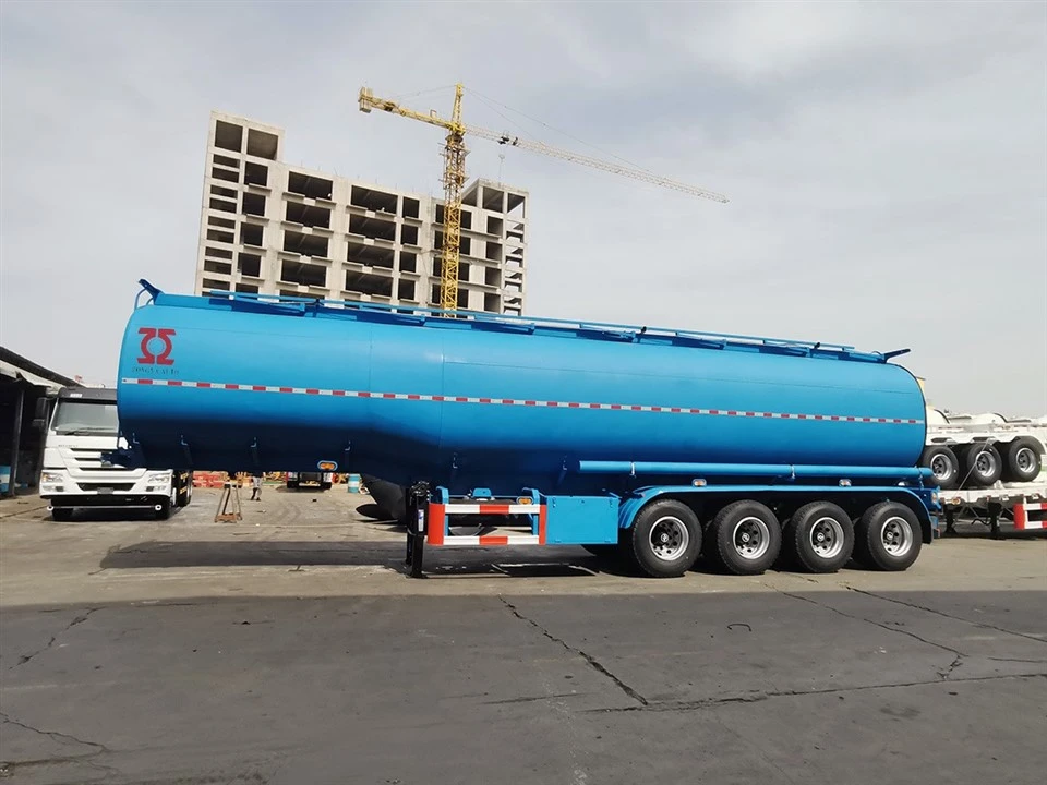 Vendas de baixo preço de estoque 55m3 petroleiro semi-reboque