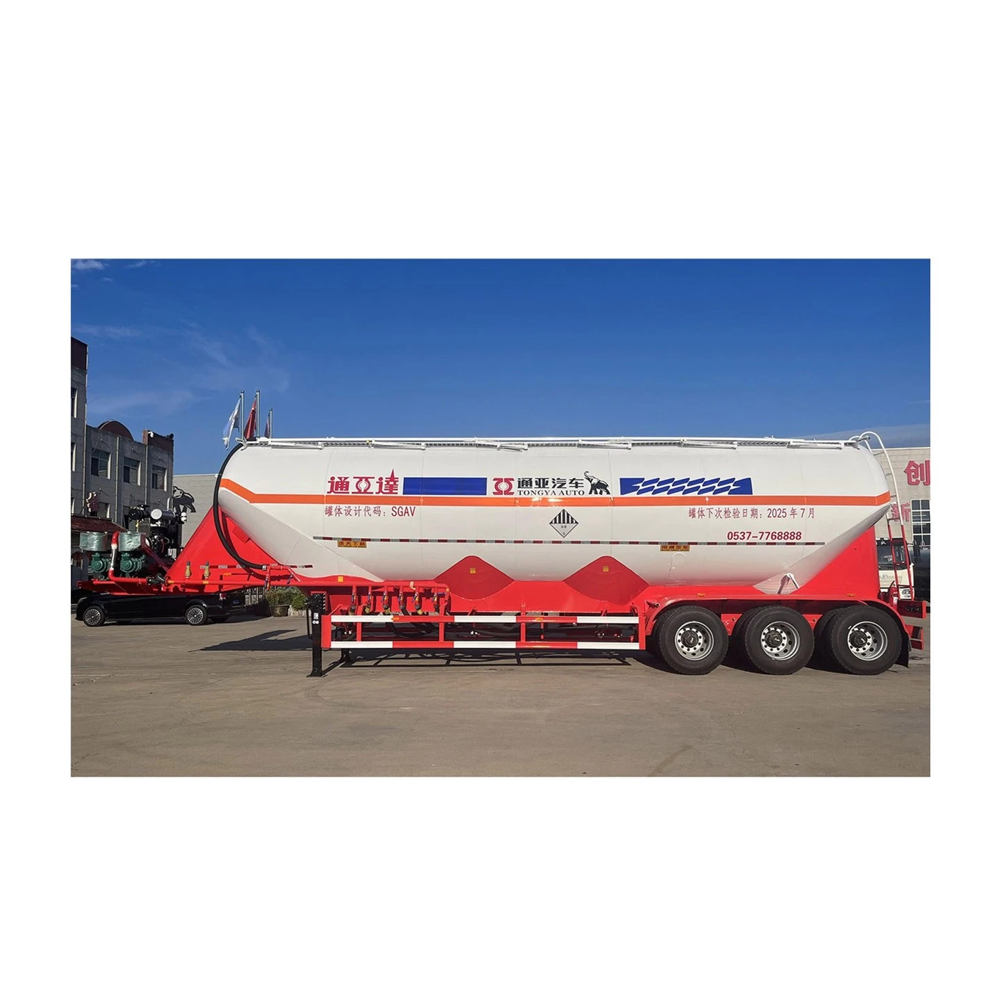 Powder tanker semi trailer