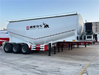 Reboque maioria do petroleiro do cimento de 3 eixos semi com suspensão mecânica