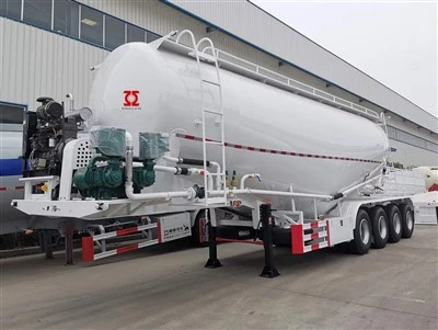 4 eixo 50m3 Tanker semi -trailer de cimento em massa