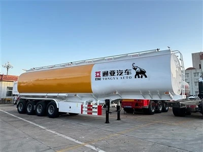 Semi-reboque tanque de combustível de 4 eixos de 54.000 litros