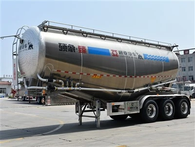 Trailer semi -tanque de cimento de alumínio 40T
