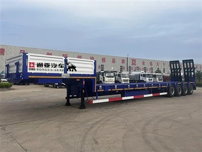 80T semi -trailer de cama baixa com escada