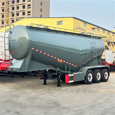 Semi-reboque tanque de cimento a granel para pó